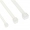 Attaches de câble InLine® longueur 100 mm largeur 2,5 mm blanc 100 pcs.