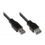 Bonnes connexions USB 3.0 sur USB-A Socket 5m noir