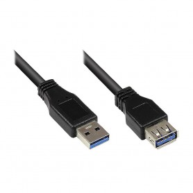 Bonnes connexions USB 3.0 sur USB-A Socket 5m noir