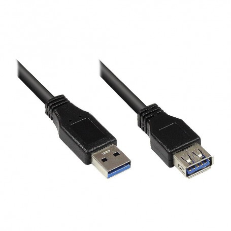 Bonnes connexions USB 3.0 sur USB-A Socket 5m noir