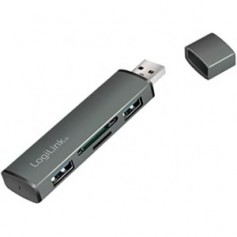 Logilink USB 3.2 Hub à 2 ports M. Lecteur de carte