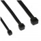 Attaches de câble InLine® longueur 400 mm largeur 7,2 mm noir 100 pcs.