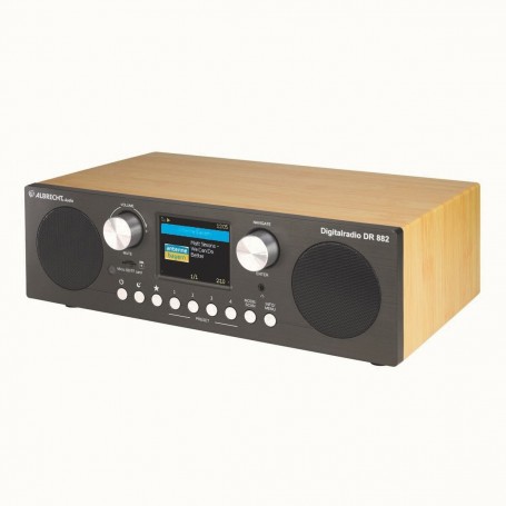 Albrecht DR 882 Digital Radio Bambus Dab + / VHF