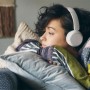 Sony WH-CH520W casque BT blanc à l'oreille