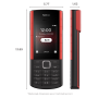 4G Telephone Portable Senior, Téléphone Portable Basique pour Personnes Agées, Telephone Debloqué avec Grosse Touche,2.4" Grand Écran,Bouton SOS, Station De Charge (Noir)