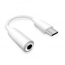 Adaptateur Audio Jack Femelle 3,5 mm vers USB-C mâle, connecteurs en métal, pour Smartphone, Casque, stéréo Hi-FI, Haut-Parleur et écouteurs, câble Long de 9 cm pour Musique et appels