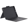 Logitech Combo Touch pour iPad (7e, 8e et 9e générations), Étui avec pavé tactile de précision, Clavier Allemand QWERTZ - Noir
