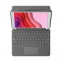 Logitech Combo Touch pour iPad (7e, 8e et 9e générations), Étui avec pavé tactile de précision, Clavier Allemand QWERTZ - Noir