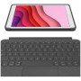 Logitech Combo Touch pour iPad (7e, 8e et 9e générations), Étui avec pavé tactile de précision, Clavier Allemand QWERTZ - Noir