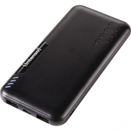 Intenso P10000 Powerbank (Batterie supplémentaire) 10000 mAh LiPo Noir Affichage du statut