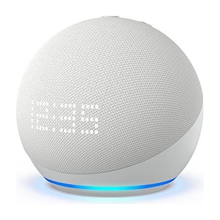 Echo Dot (5e génération, modèle 2022) avec horloge | Blanc + Sengled Smart Plug, Fonctionne avec Alexa - Kit de démarrage Maison connectée