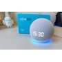 Echo Dot (5e génération, modèle 2022) avec horloge | Bleu-gris + Sengled Smart Plug, Fonctionne avec Alexa - Kit de démarrage Maison connectée