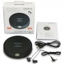 Lenco Lecteur CD CD-200 Discman avec écran LCD - Batterie et fonction CA - Fonction livre audio - Comprend casque stéréo, câble de charge USB H Noir, Antichoc
