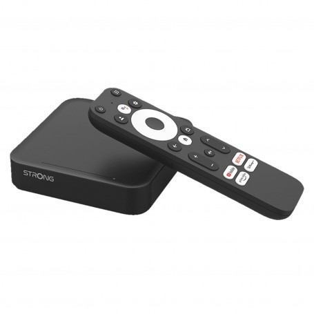 STRONG Leap-S3 Smart Box Android Google TV|Streaming 4K|HDR| Dolby Vision|Dolby Atmos|Chromecast|Assistant Vocal Google|Netflix|Disney+|Prime|WiFi|LAN|Bluetooth|Garantie 2 Ans