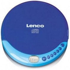 Lenco CD-011 - Lecteur CD portable Walkman - Diskman - CD Walkman - Avec écouteurs et câble de chargement micro USB - Bleu