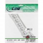 Bloc d'alimentation InLine® 6 ports 6x type F allemand avec interrupteur et sécurité enfant blanc 5m