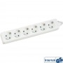 Power Strip InLine® 6 ports 6x type F allemand avec sécurité enfant blanche 3m