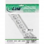 Bande d'alimentation InLine® 6 ports 6x type F allemand avec sécurité enfant blanche 5m