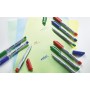 Pochette x 8 stylos-feutres STABILO OHPen soluble 0,4 mm - noir + bleu + rouge + vert