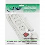 InLine® Power Strip 3 ports 3x Type F allemand avec sécurité enfant blanche 5m