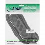 Barrette d'alimentation InLine® 4 ports 2x Type F allemand + 2x Euro noir 1,5m