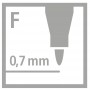 STABILO marqueurs permanent Write-4-all F Fin 0,7 mm Vert