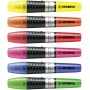 Pochette x 6 surligneurs STABILO LUMINATOR - rouge + orange + jaune + vert + bleu + rose