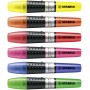 Pochette x 6 surligneurs STABILO LUMINATOR - rouge + orange + jaune + vert + bleu + rose