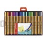 Stylo feutre pointe fine - STABILO Point 88 - Coffret de 25 stylos-feutres - Coloris assortis