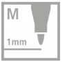Marqueurs permanent Write-4-all M Moyen 1 mm Rouge