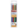 Stylo encre gel - STABILO pointVisco - pochette 4 stylos - noir / bleu / rouge / vert