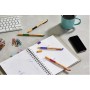 Stylo encre gel - STABILO pointVisco - pochette 4 stylos - noir / bleu / rouge / vert