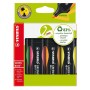 Etui carton x 4 surligneurs STABILO GREEN BOSS - jaune + vert + orange + rose
