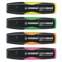 Etui carton x 4 surligneurs STABILO GREEN BOSS - jaune + vert + orange + rose