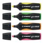 Etui carton x 4 surligneurs STABILO GREEN BOSS - jaune + vert + orange + rose