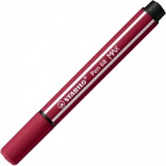 Feutre pointe biseautée STABILO Pen 68 MAX - rouge pourpre