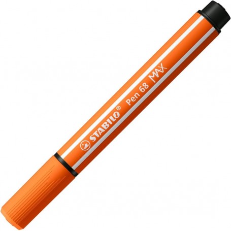 Feutre pointe biseautée STABILO Pen 68 MAX - orange foncé