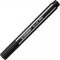 Feutre pointe biseautée STABILO Pen 68 MAX - noir