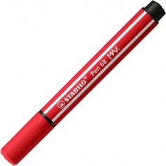 Feutre pointe biseautée STABILO Pen 68 MAX - rouge