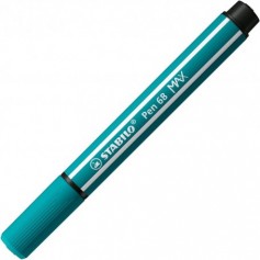 Feutre pointe biseautée STABILO Pen 68 MAX - bleu vert