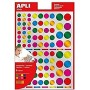 agipa APLI Kids Gommettes "Rond", sur feuille, mtalliques