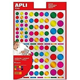 agipa APLI Kids Gommettes "Rond", sur feuille, mtalliques