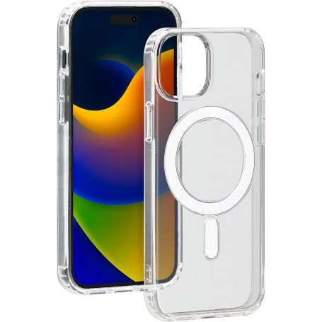 Coque hybride transparente Magsafe IP15 Plus