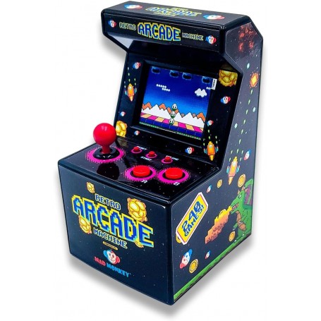 Mad Monkey- Console de Jeu d'arcade rétro, 2000013, Noir