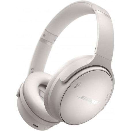 NOUVEAU Bose QuietComfort Casque sans fil à réduction de bruit, casque supra-aural Bluetooth avec une autonomie allant jusqu’à 24 heures, Blanc