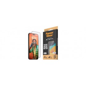 PanzerGlass - Screen Protector iPhone 15 Pro Max - Ultra-Wide Fit w. EasyAligner