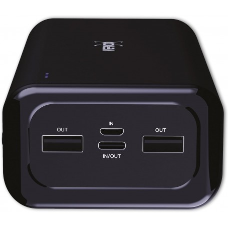 Power Bank Power Pro PD 30000 mAh Power Delivery, LiPo Lithium polymère, Batterie Externe, Chargeur Externe, Sortie : 2 x USB-A et 1 x USB-C, entrée : 1 x Micro-USB et 1 x USB-C, Noir