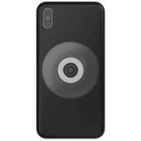 Porte-smartphone Vacuum Uni Phone Patch Semitransparent Blanc