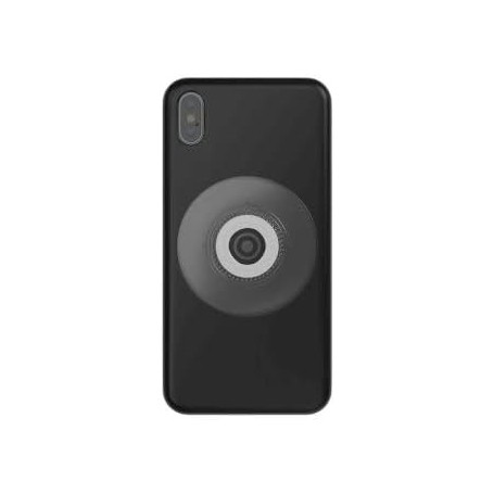 Porte-smartphone Vacuum Uni Phone Patch Semitransparent Blanc