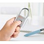 TrendGeek Cadenas à Empreinte Digitale Sans Clé Intelligente Sécurité Empreinte Digitale Gym Serrure Antivol Portable USB Rechargeable Cadenas TG-131 Argenté